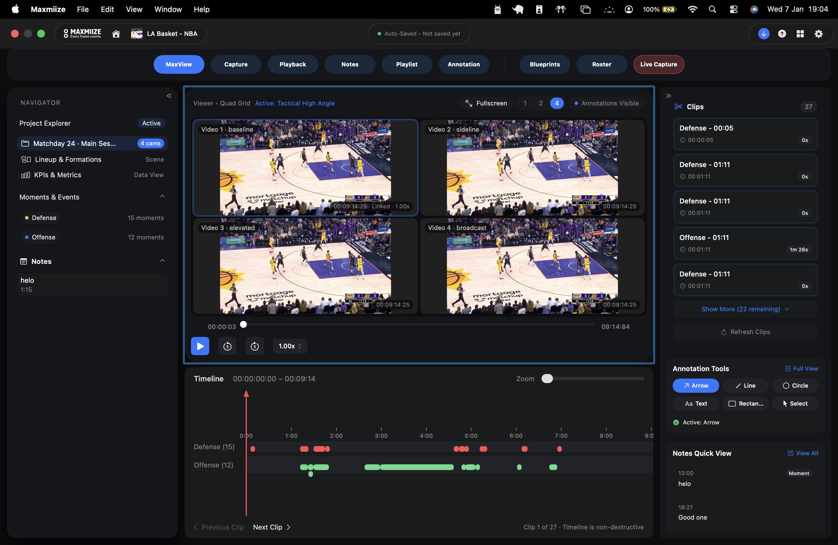 Multi-Angle Video Playback